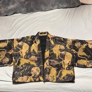 Tiger Print Kimono Jacket